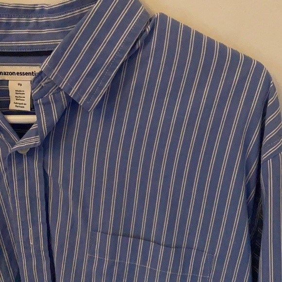 Blue Striped Long Sleeve Button-Down - Picture 2 of 2